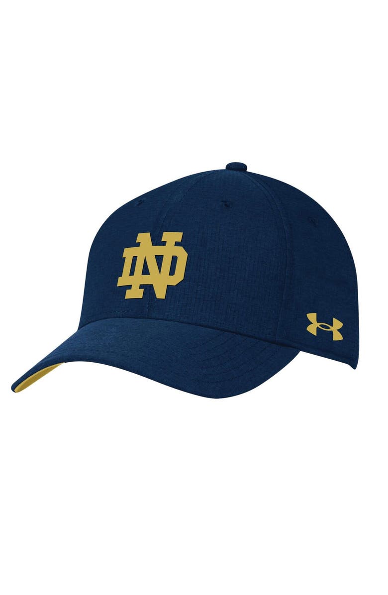 Under Armour Men's Under Armour Navy Notre Dame Fighting Irish Airvent Performance Flex Hat, Main, color, 