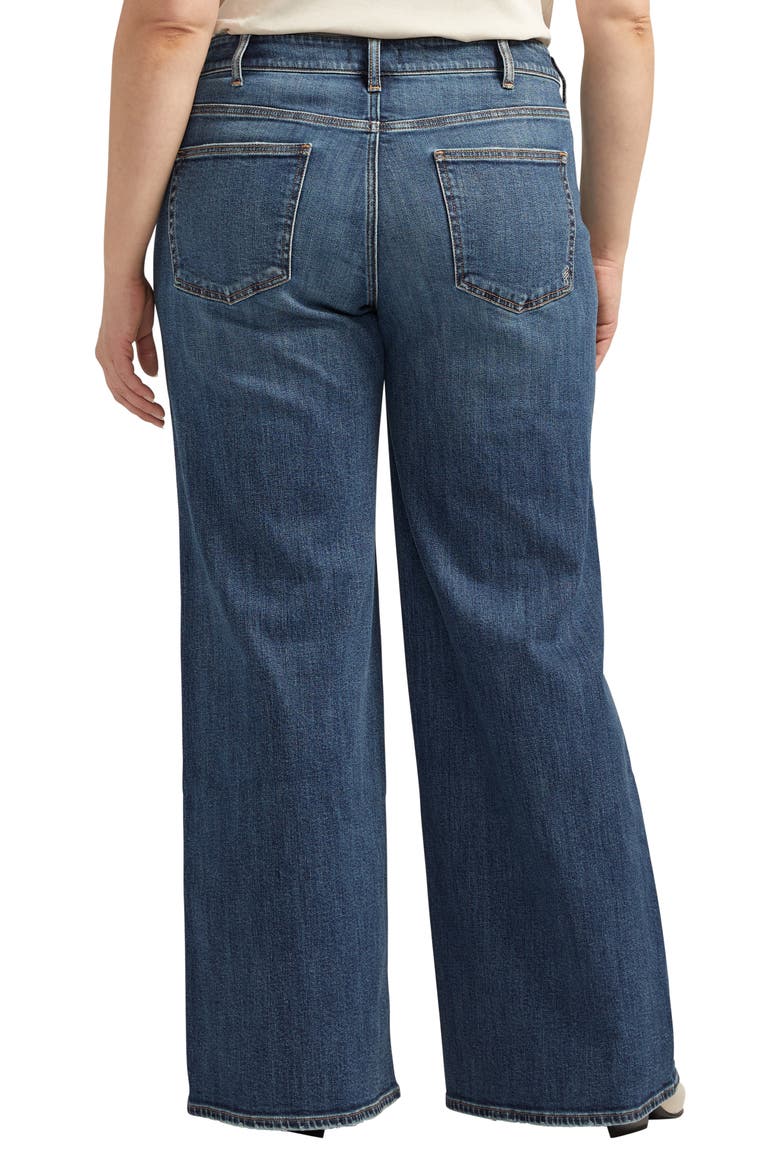 Suki Curvy Mid Rise Wide Leg Jeans, Alternate, color, INDIGO