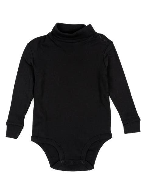 Cotton Classic Solid Turtleneck Bodysuit (Baby)