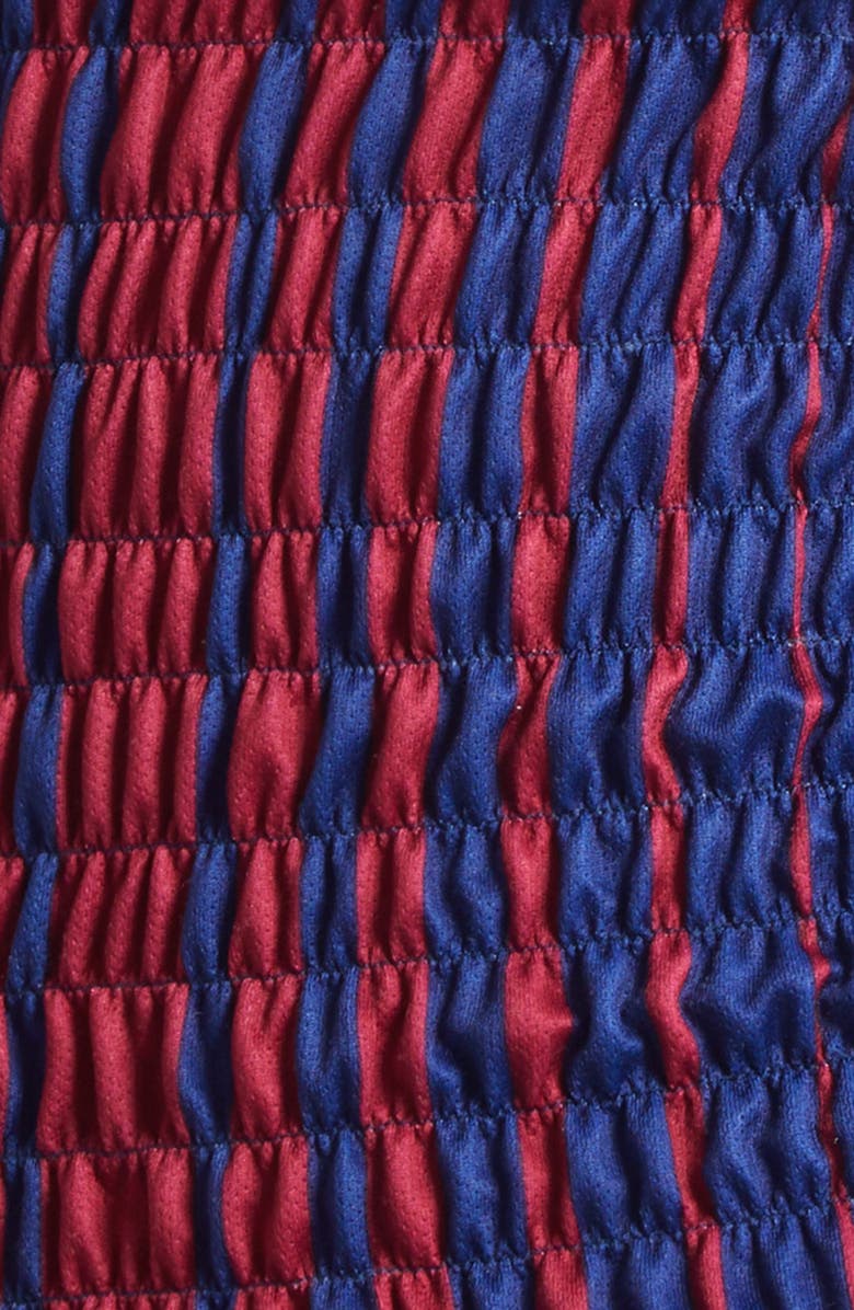 CONNER IVES Shirred Soccer Jersey, Alternate, color, Blue/ Red/ Yellow Multi