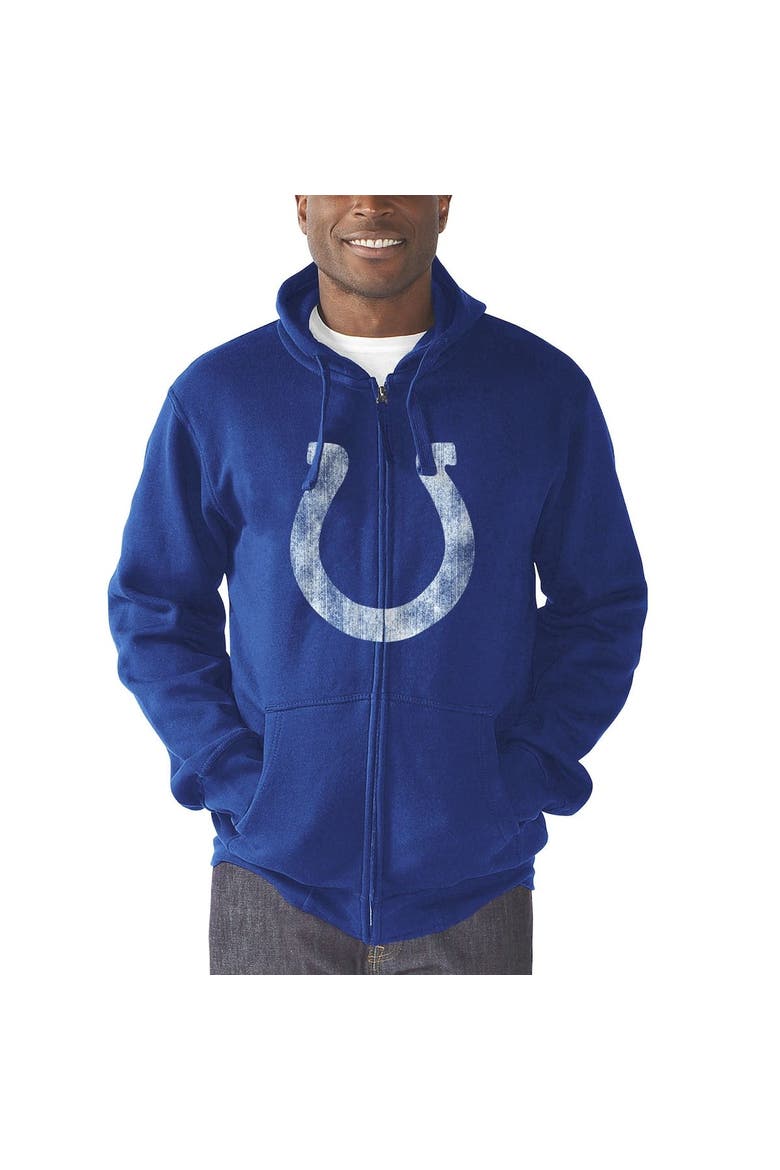 Men's G-III Sports by Carl Banks Royal Indianapolis Colts Primary Logo Full-Zip Hoodie, Alternate, color, Royal