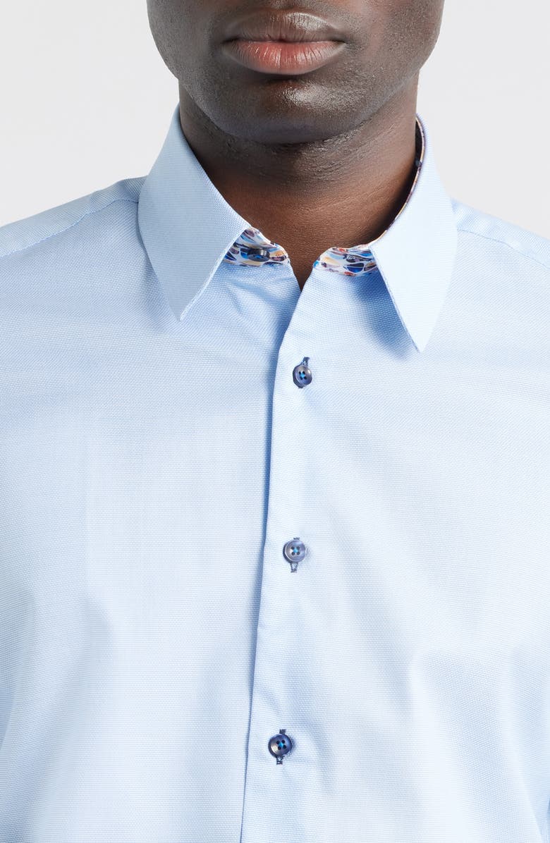 Siragusa Sinai Collection Luxe Cotton Dress Shirt, Alternate, color, Blue