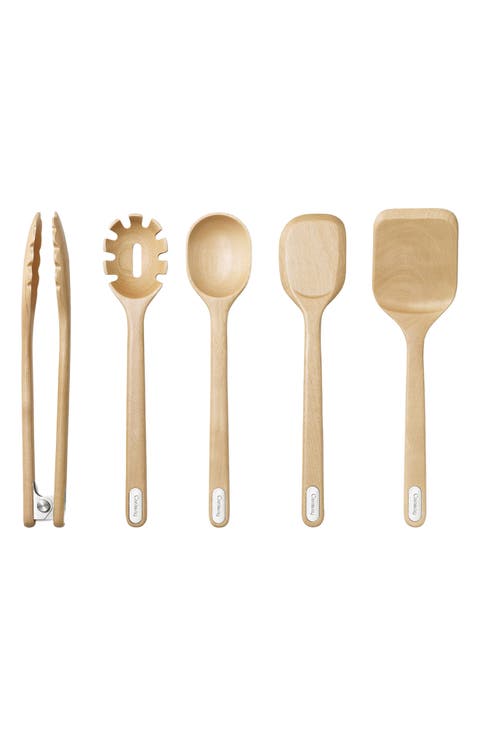 5-Piece Birch Kitchen Utensil Set