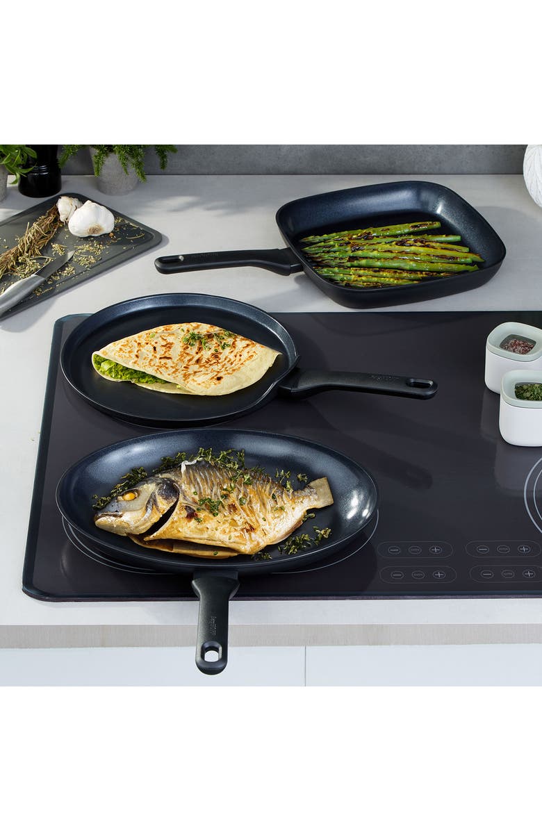 BergHOFF Dina Helix 3-Piece Cookware Set, Alternate, color, Black