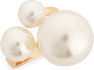 NORDSTROM RACK Faux Pearl Cluster Ring