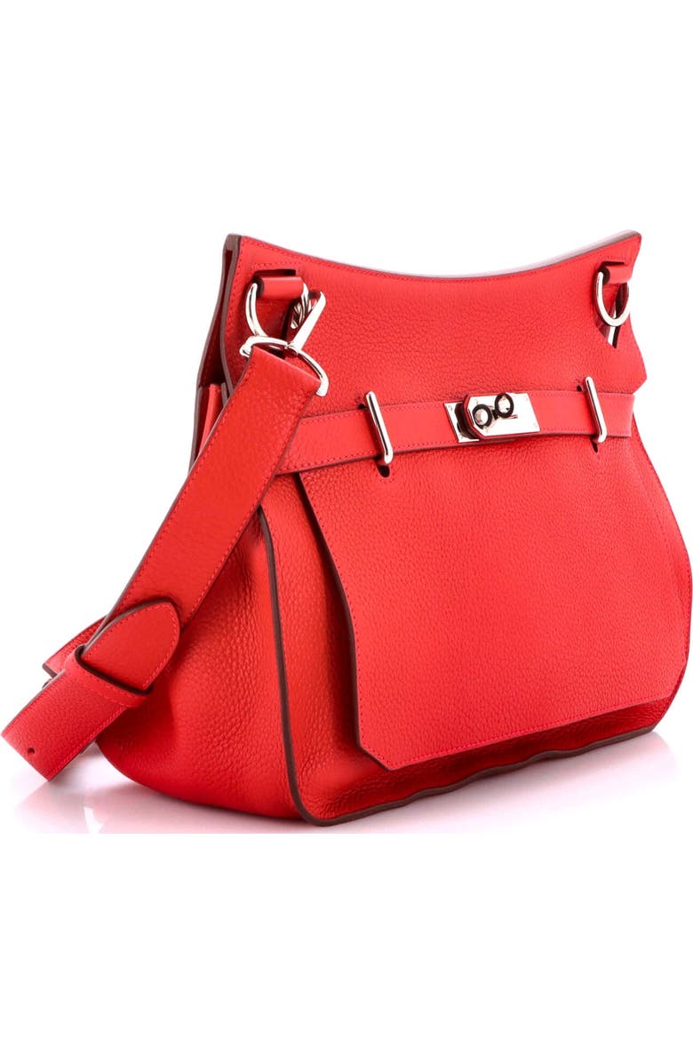 Pre-Owned Hermes Jypsiere Bag Clemence 34, Alternate, color, Rouge Casaque