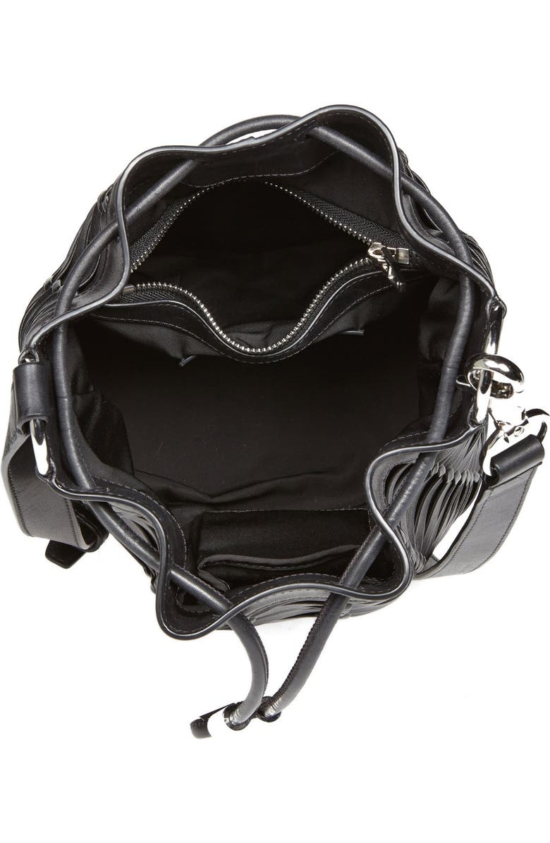 Alexander Wang 'Alpha' Woven Leather Bucket Bag, Alternate, color,