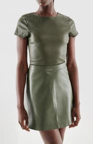 AS by DF Brando Stretch Leather Tee