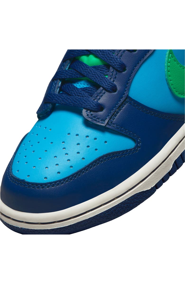 Nike Dunk Low Sneaker, Alternate, color, Blue/ Electric Algae/ Royal