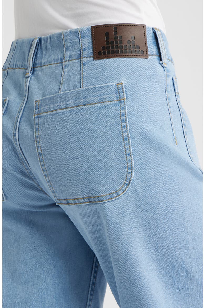 Soho Patch Pocket Straight Leg Jeans, Alternate, color, LIGHT VINTAGE BLUE