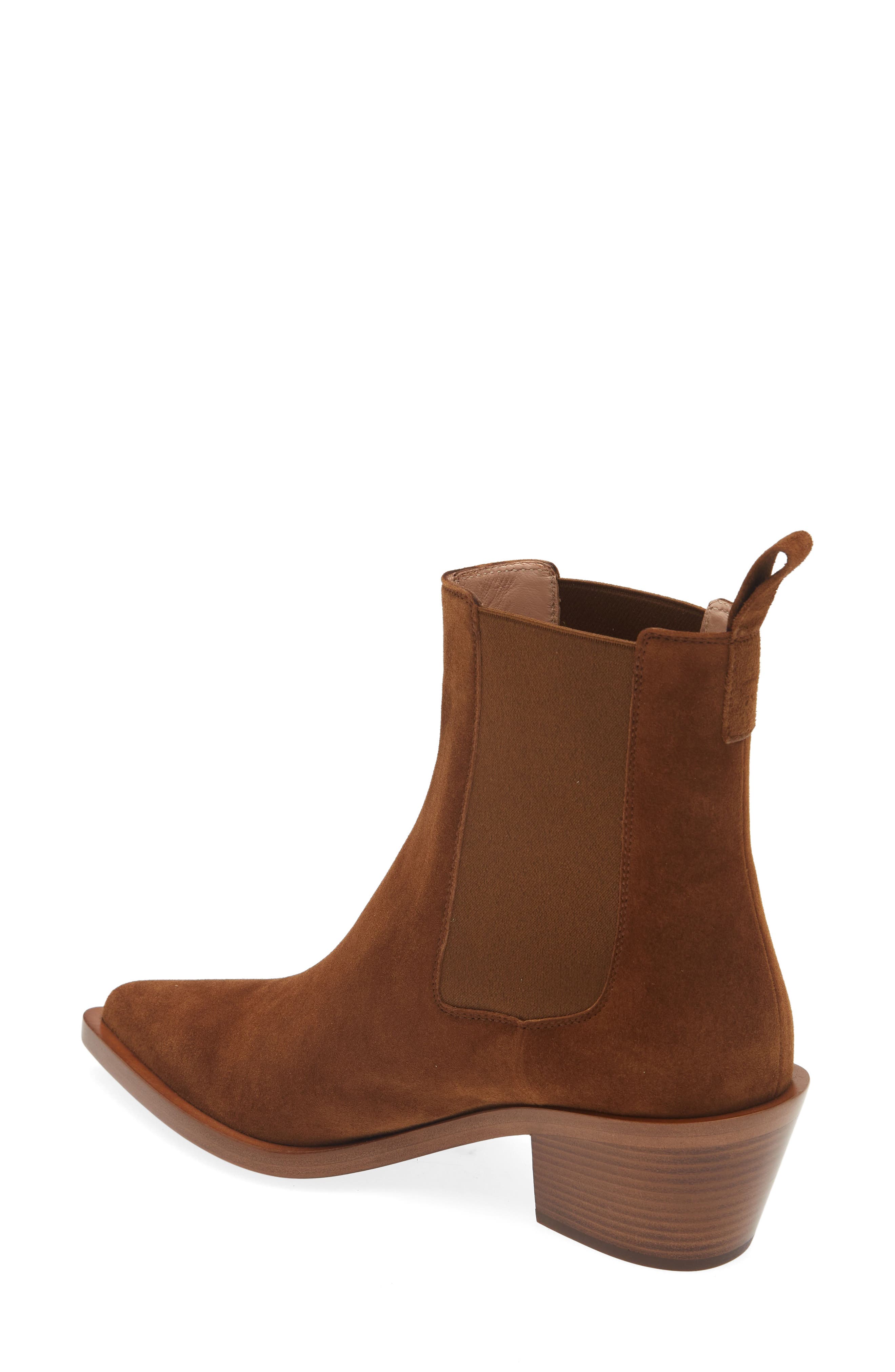 Gianvito Rossi Suede Chelsea Boot, Alternate, color, Texas