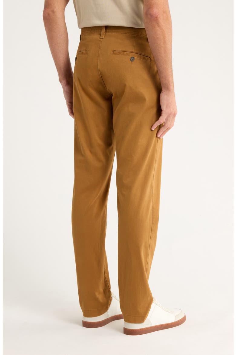 The Wallin Stretch Twill Trim Fit Chino Pants - 30-34 Inches Inseam, Alternate, color, BROWN RUBBER