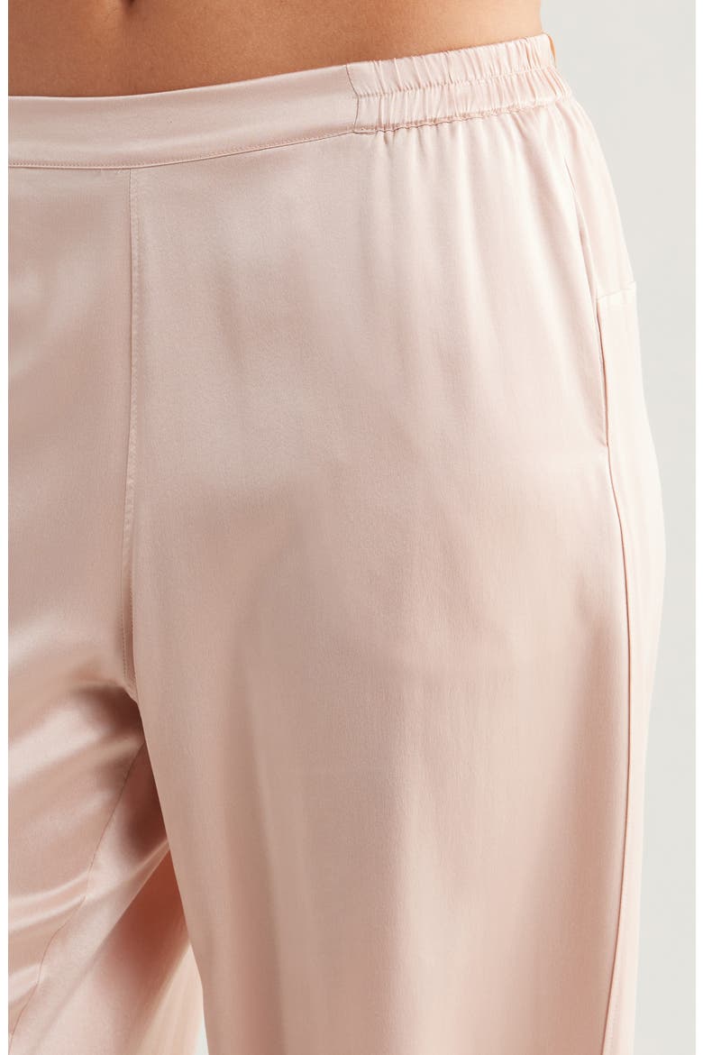 Washable Mulberry Silk Pajamas, Alternate, color, DELICATE PINK