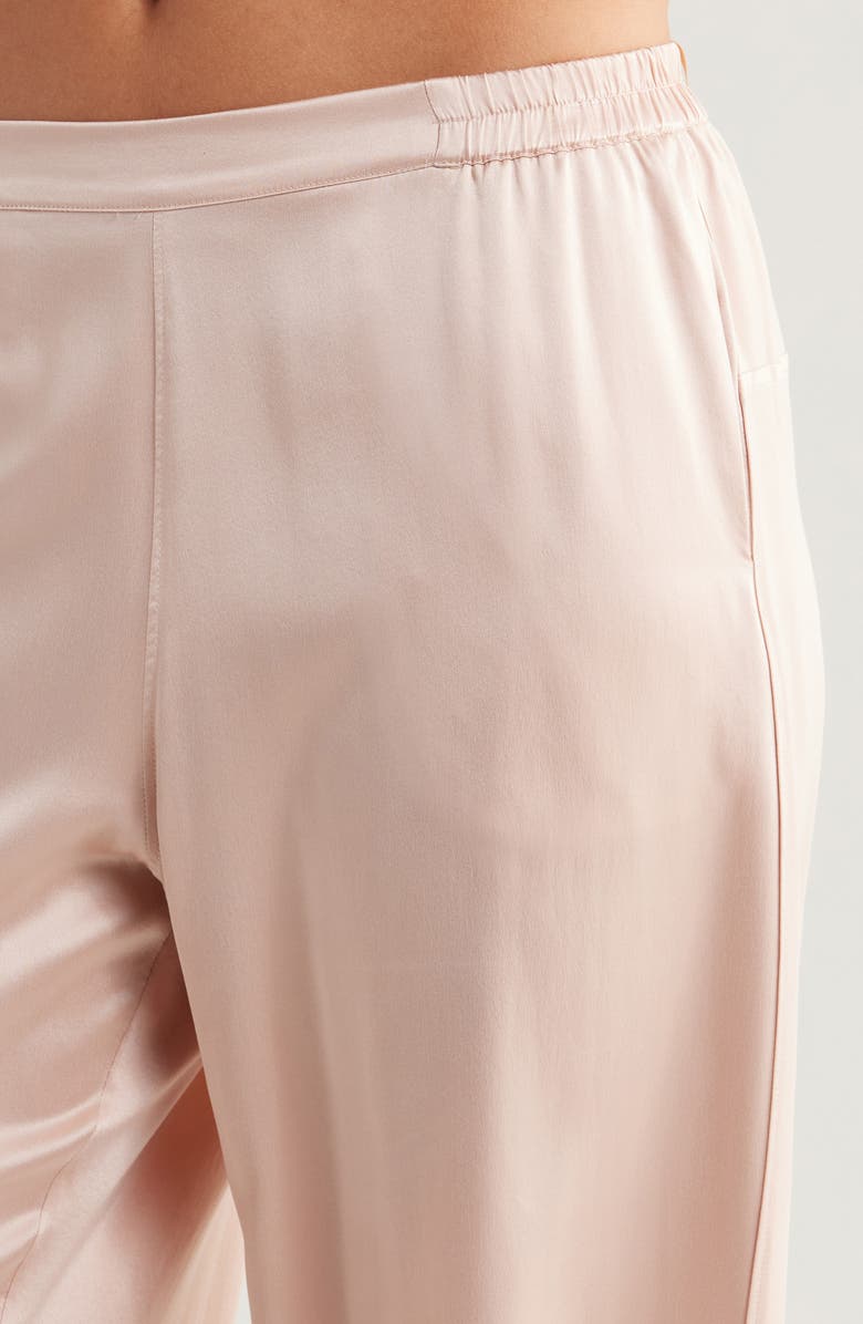 Lunya Washable Mulberry Silk Pajamas, Alternate, color, Delicate Pink