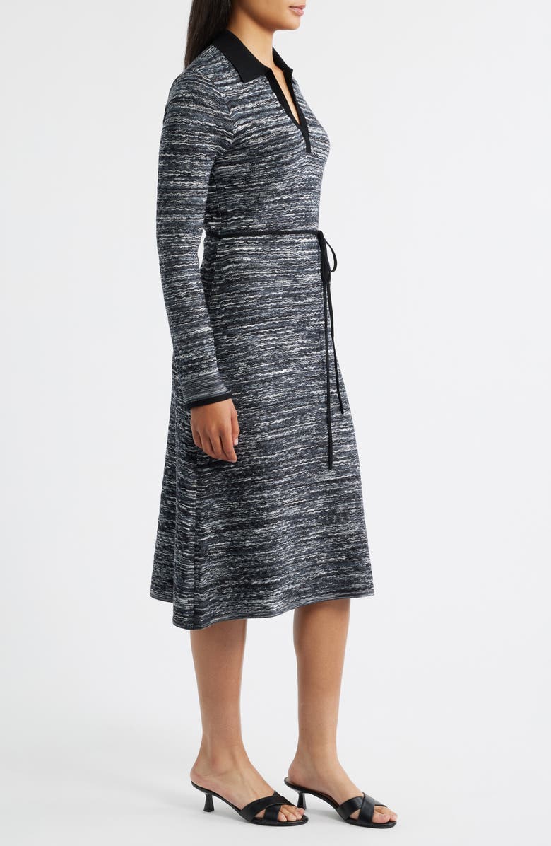 MARGARET O'LEARY Long Sleeve Polo Dress, Alternate, color,