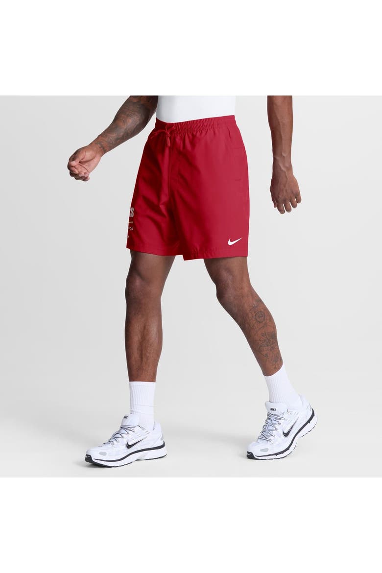 Men's Nike Scarlet San Francisco 49ers Form Dri-FIT Shorts, Alternate, color, Scarlet