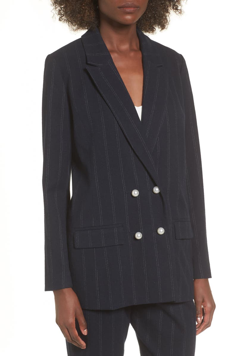 Leith Pinstripe Jacket, Alternate, color,