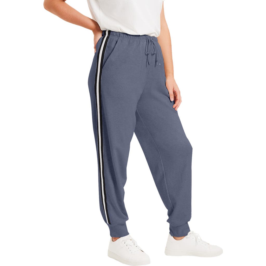 June + Vie French Terry Jogger In Gray