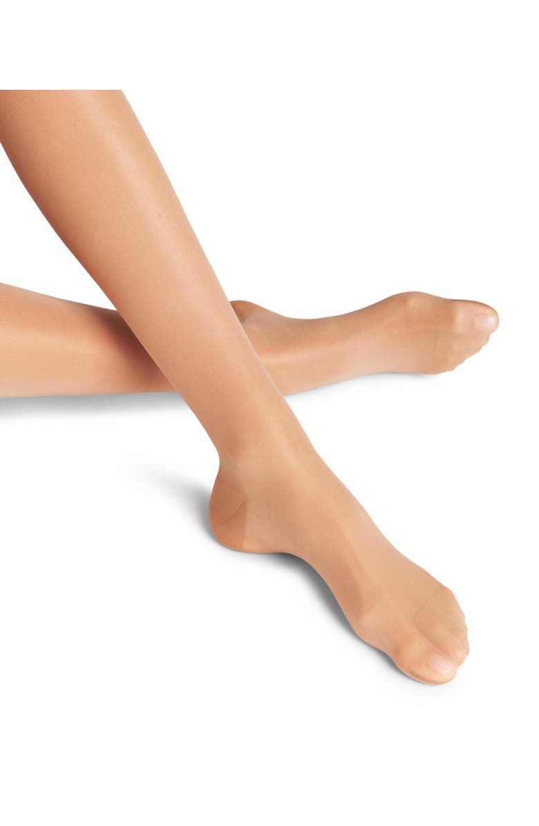 Falke Vitalize 20 Denier Sheer Compression Socks, Alternate, color, Powder