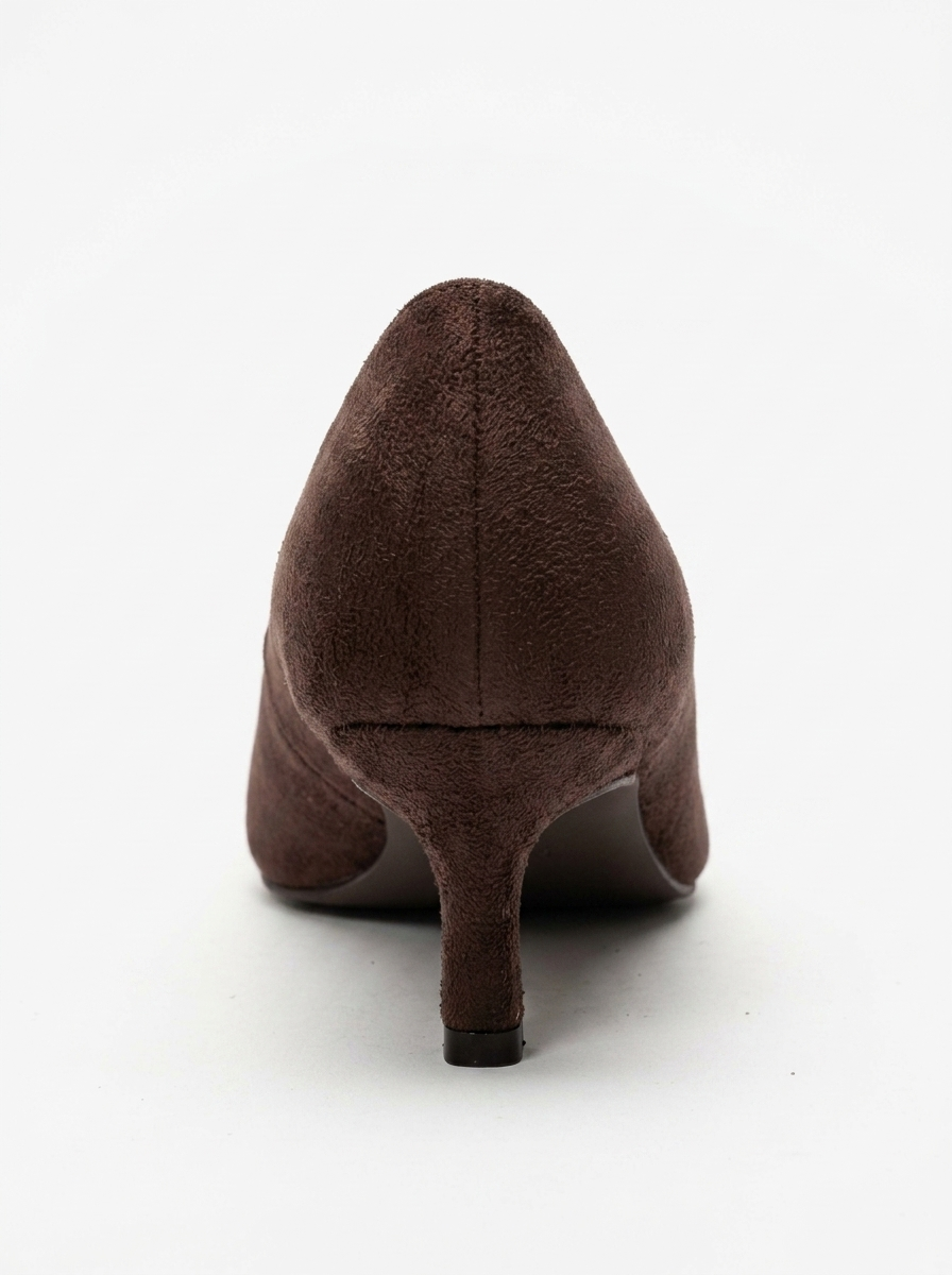 Delhi Buckle Kitten Heel Pump, Alternate, color, Brown Suede