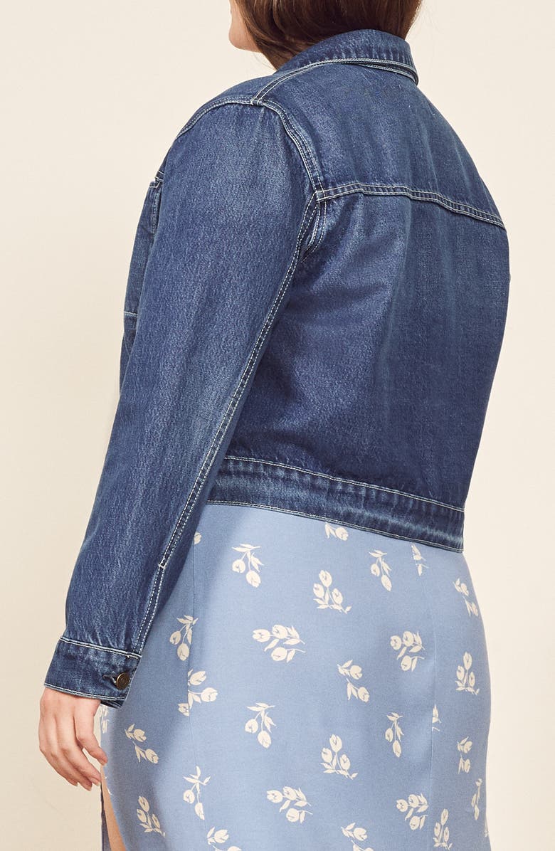 Reformation Aster Denim Jacket, Alternate, color,