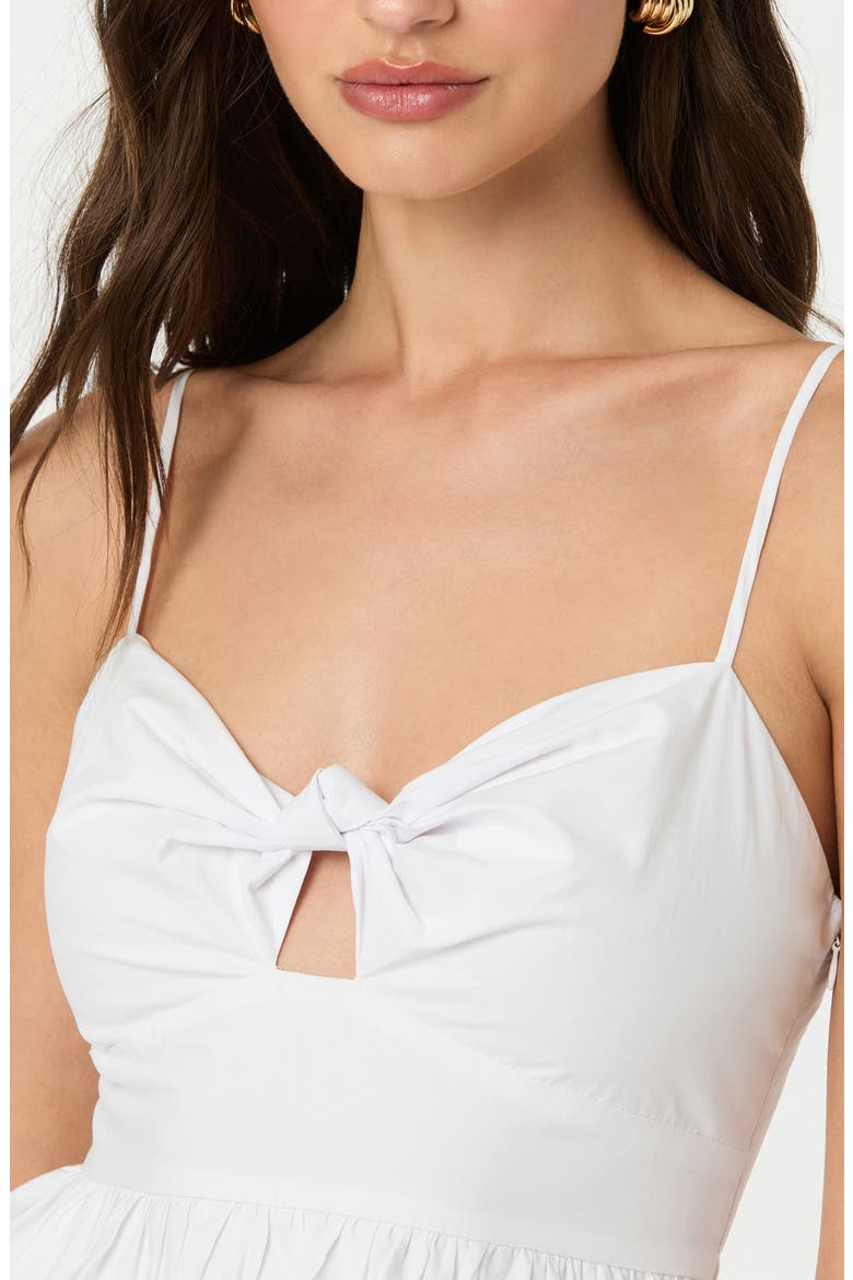 Cotton Twist Cutout Bubble Peplum Camisole, Alternate, color, OFF WHITE