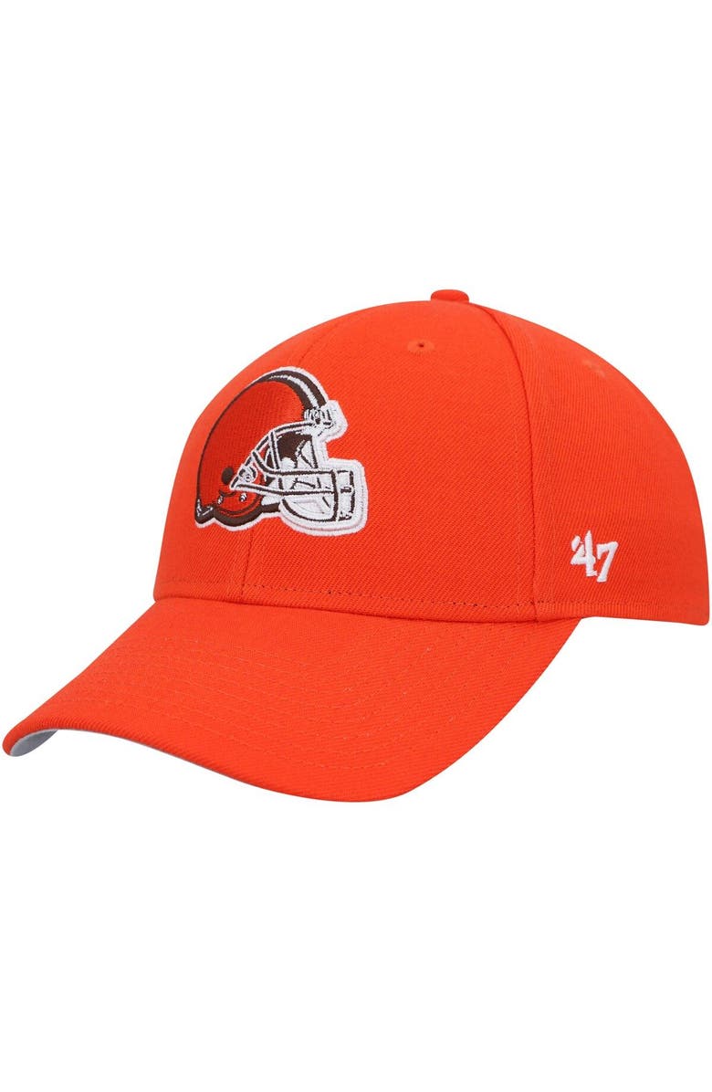 '47 Men's '47 Orange Cleveland Browns MVP Adjustable Hat, Main, color, 