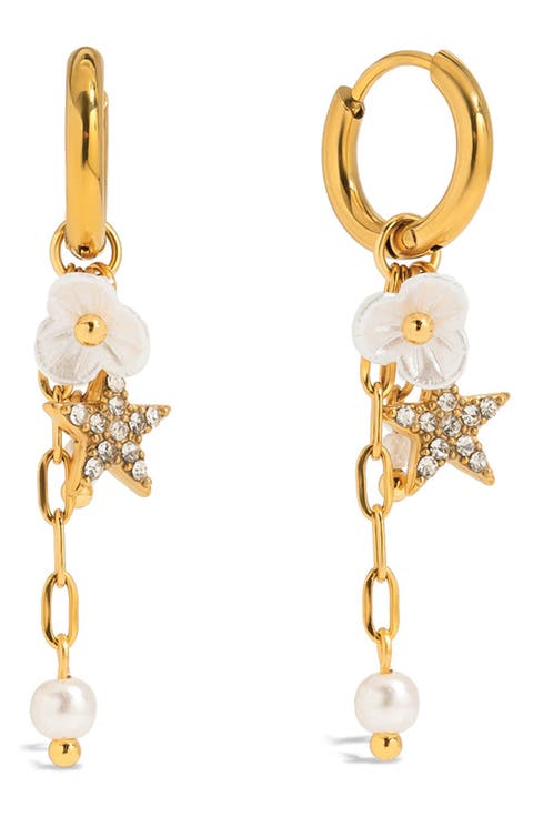 Twinkle Star Huggie Hoop Earrings