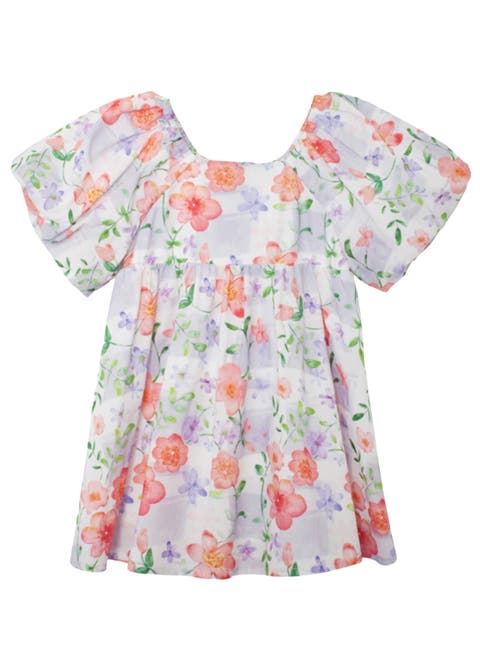 Lavender Daze Puff Sleeve Dress