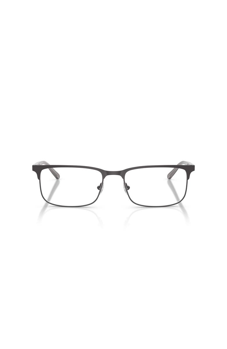 Brooks Brothers 55mm Rectangle optical glasses, Alternate, color, Grey