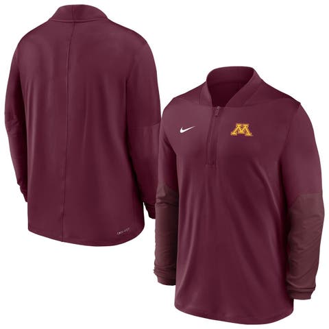 Men's Nike  Maroon Minnesota Golden Gophers Dri-FIT Half-Zip Pullover