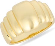 NORDSTROM RACK Demi Fine Ribbed Dome Ring