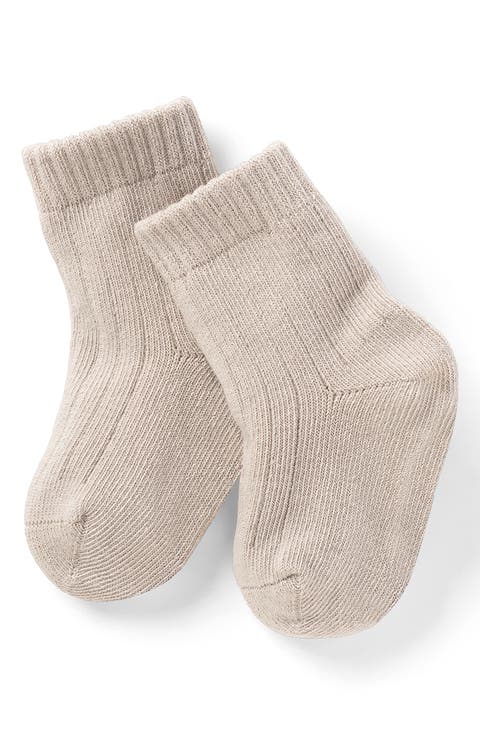 Cotton Blend Crew Socks (Baby)