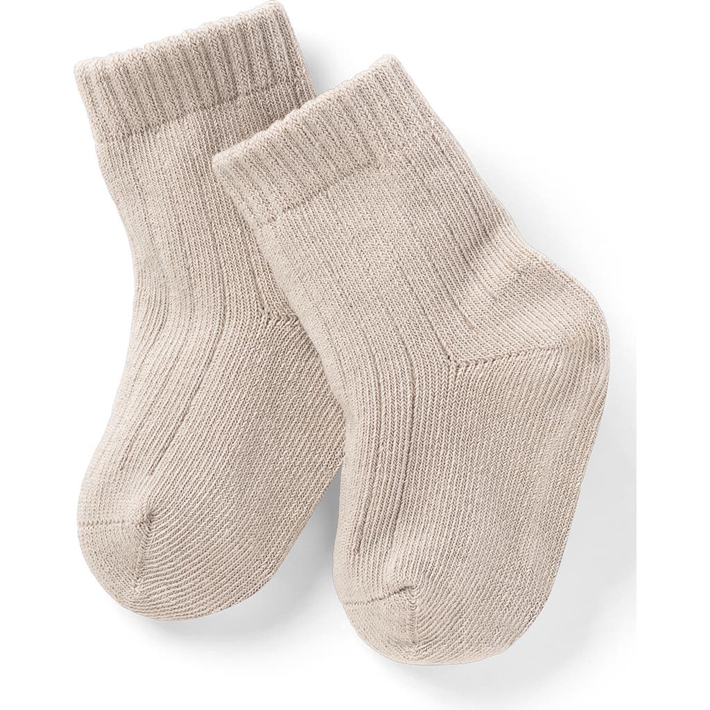 Nuna Kids' Cotton Blend Crew Socks In Neutral