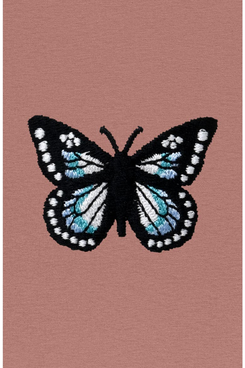 Butterfly Relaxed Midweight Jersey Tee, Alternate, color, Hazy Pink