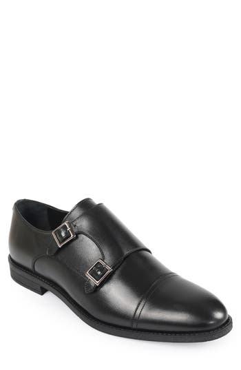 Macnola Louisiana Double Monk Strap Shoe In Black