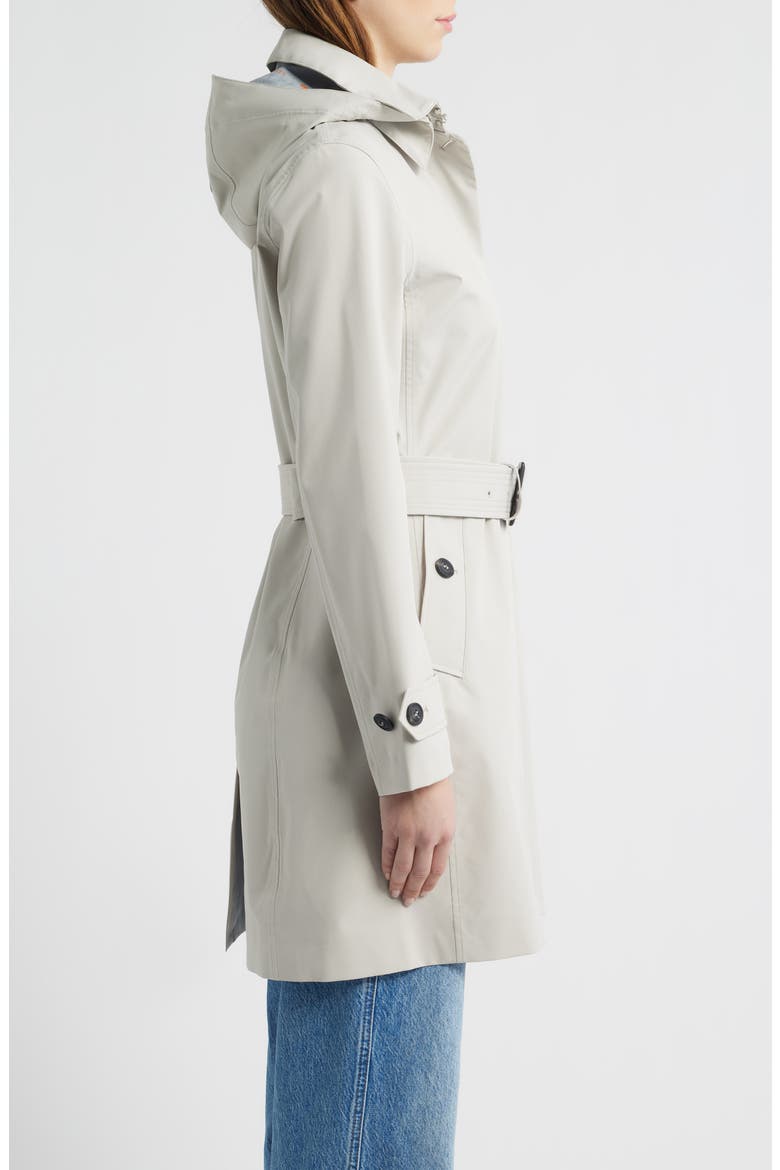 Jackie Water Repellent Raincoat with Removable Hood, Alternate, color, RAINY BEIGE