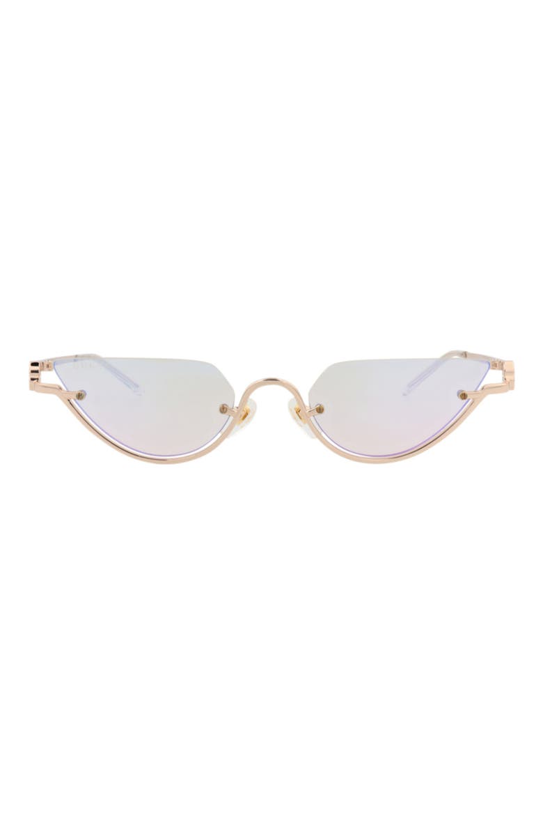 53mm Gradient Cat Eye Sunglasses, Main, color, GOLD GOLD YELLOW