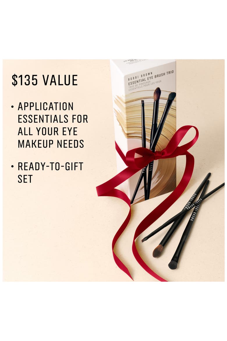 Essential Eyeshadow Brush Trio Gift Set $135 Value, Alternate, color, NO COLOR