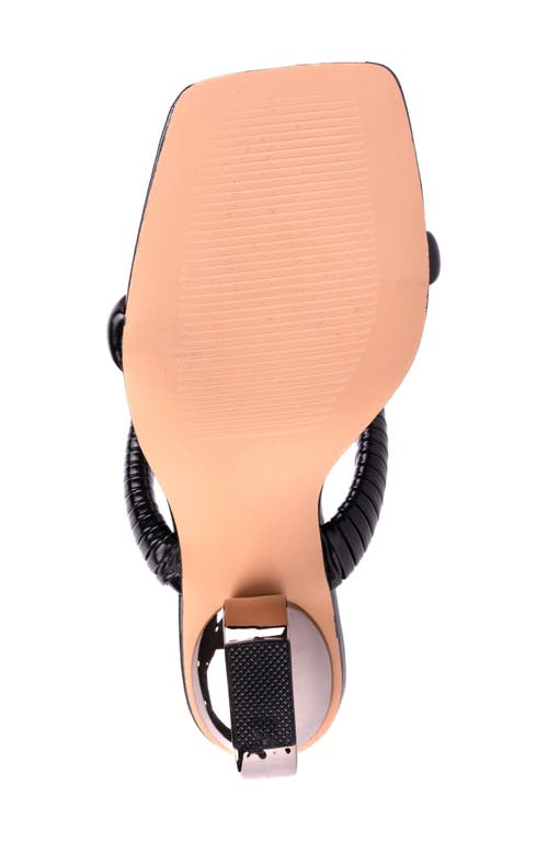 Ninety Union Raddle Square Toe Sandal In Black