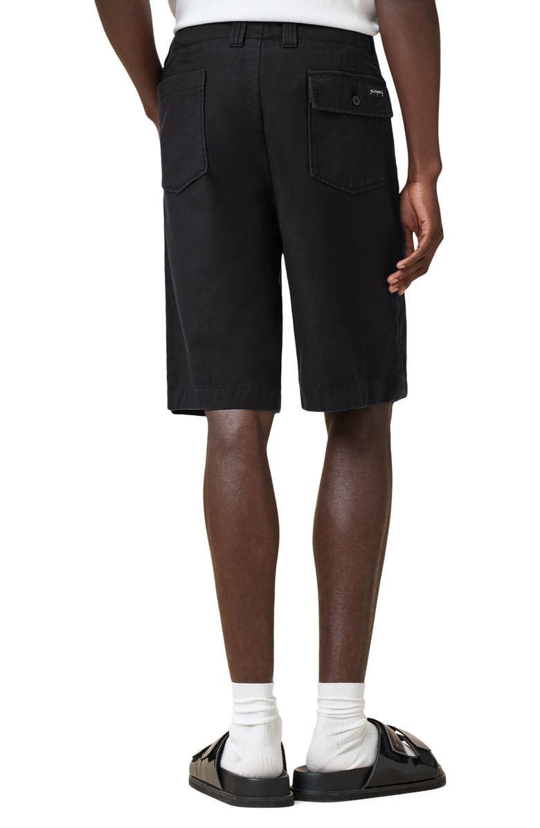 AllSaints Talbot Cotton Shorts, Alternate, color, 
