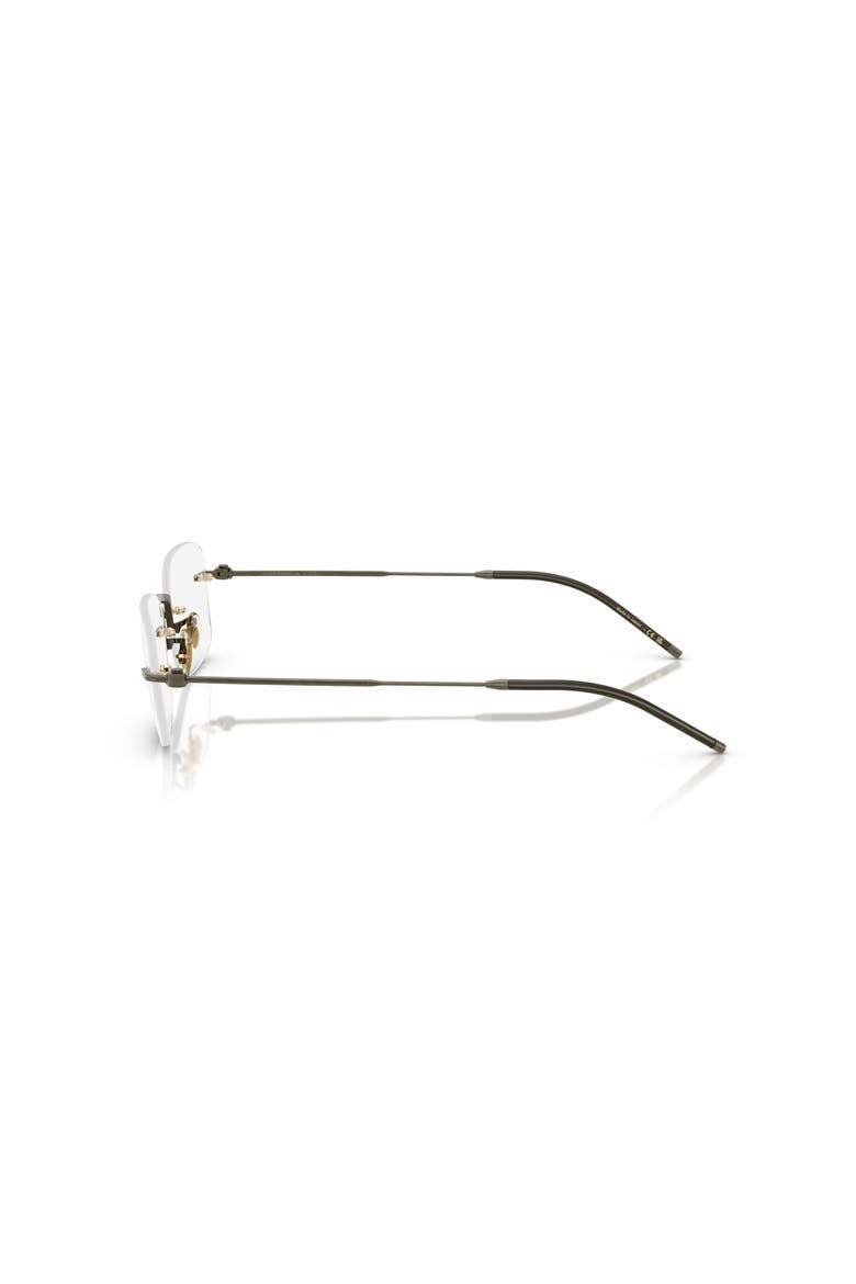 53mm Rectangle optical glasses, Alternate, color, Gold
