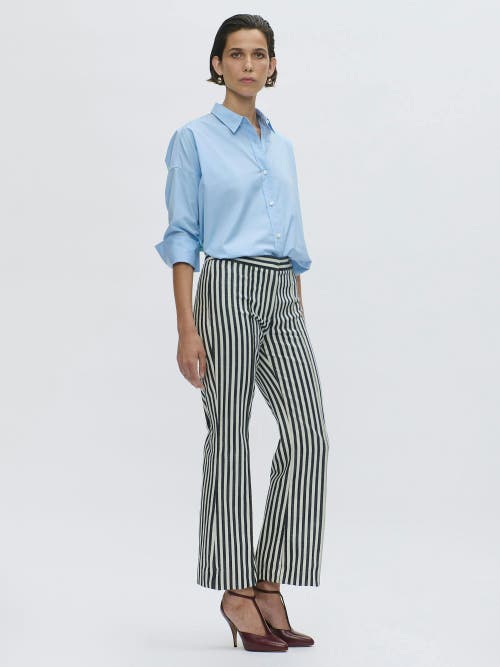 Callas Milano Lola Denim Stripes Crop Pant