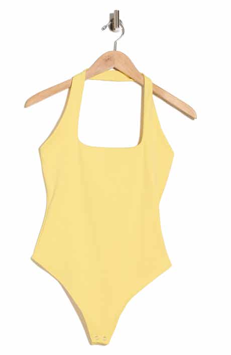 Good American Sculpt Halter Square Bodysuit