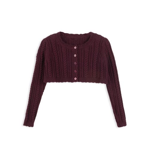Ely's & Co. Looms Cable Pointelle Collection In Brown