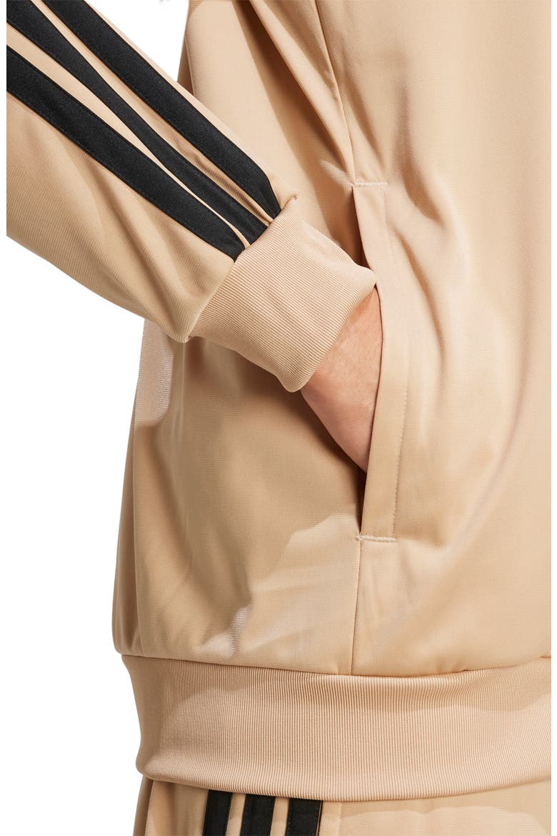 3-Stripes Track Jacket, Alternate, color, WARM SANDSTONE