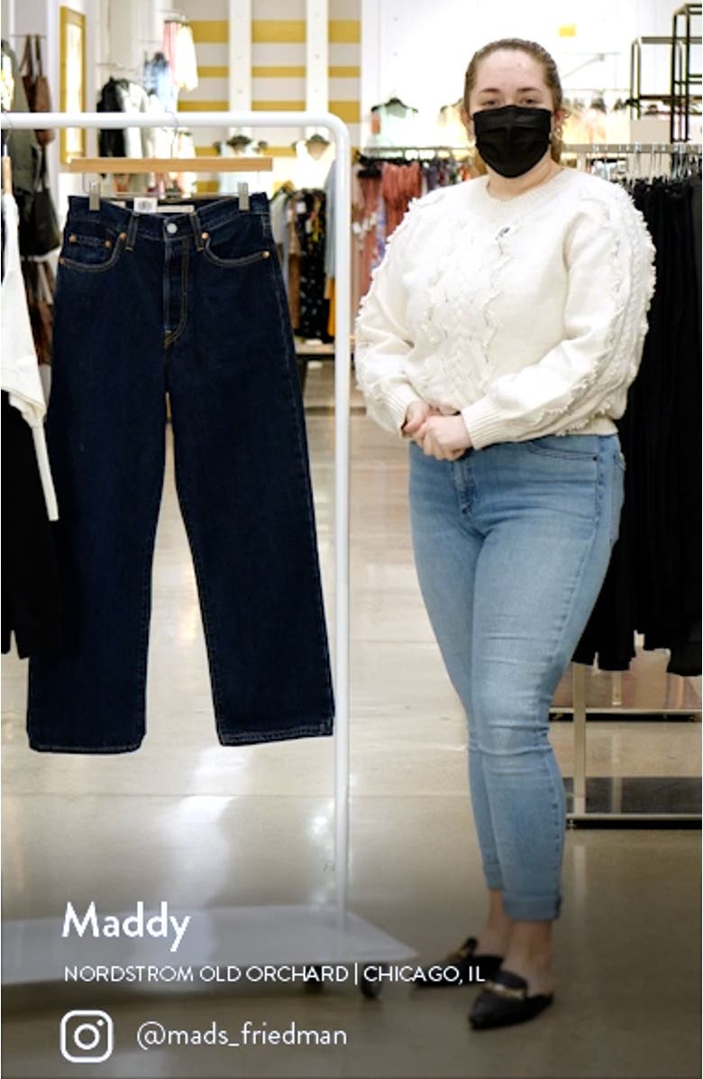 Levi’s<sup>®</sup> Ribcage High Waist Ankle Straight Leg Jeans, sales video thumbnail