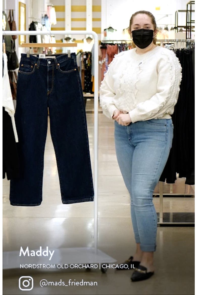 Levi’s® Ribcage High Waist Ankle Straight Leg Jeans video