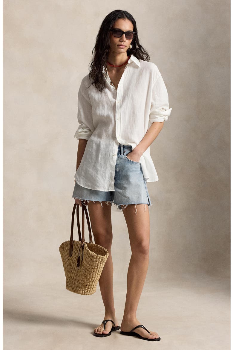 Cutoff Denim Shorts, Alternate, color, NAKINA WASH