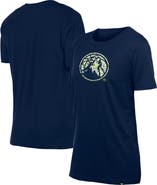 New Era Women's New Era Navy Minnesota Timberwolves Glam Game Flower T-Shirt